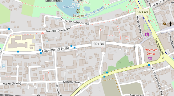 Restaurant auf Karte