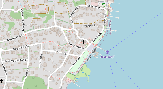 Restaurant auf Karte