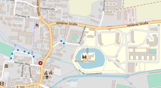 Restaurant auf Karte