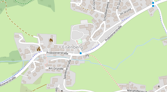 Restaurant auf Karte