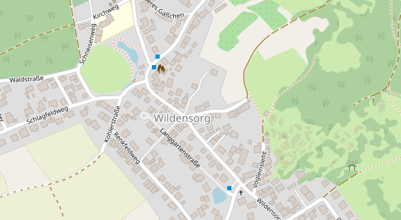 Restaurant auf Karte