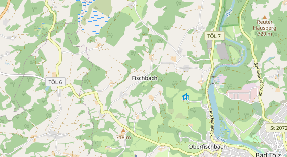 Restaurant auf Karte