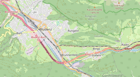 Restaurant auf Karte