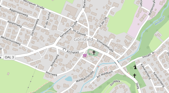 Restaurant auf Karte