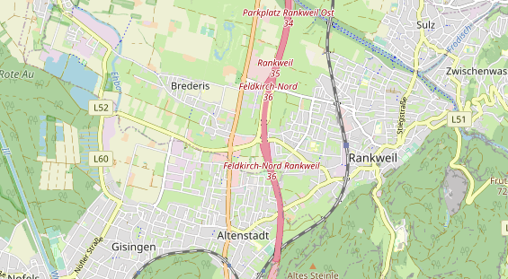 Restaurant auf Karte