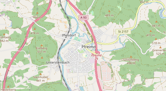 Restaurant auf Karte