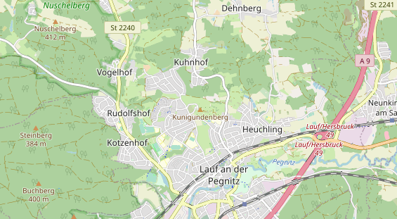 Restaurant auf Karte