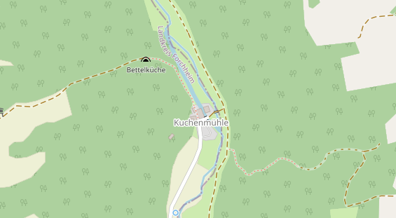 Restaurant auf Karte