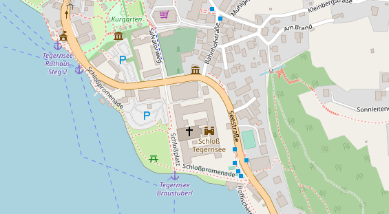 Restaurant auf Karte