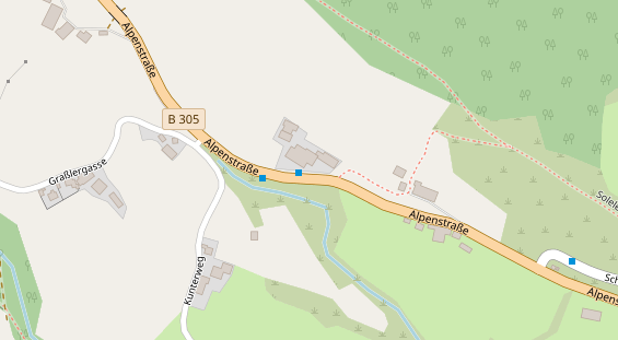 Restaurant auf Karte