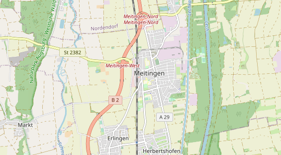 Restaurant auf Karte