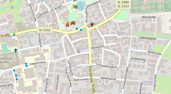 Restaurant auf Karte