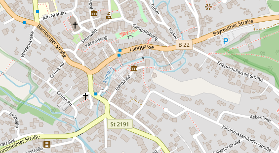 Restaurant auf Karte