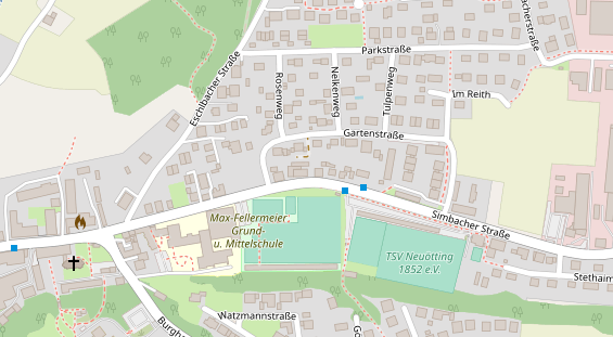 Restaurant auf Karte