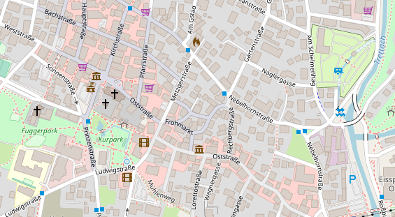 Restaurant auf Karte