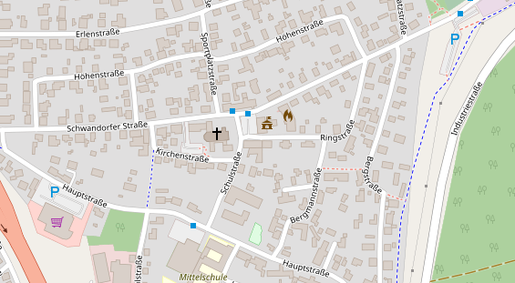 Restaurant auf Karte