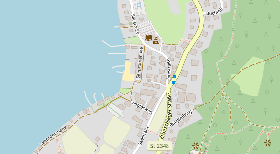 Restaurant auf Karte