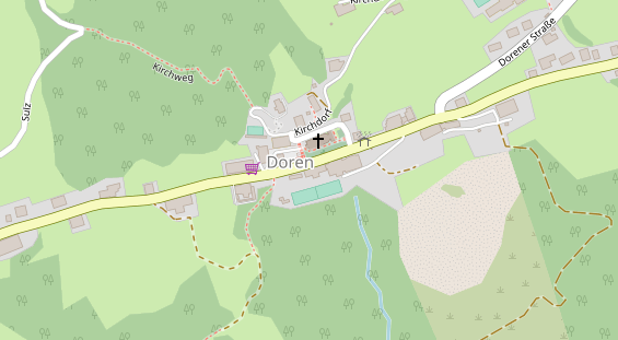 Restaurant auf Karte