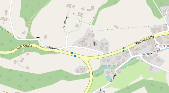 Restaurant auf Karte