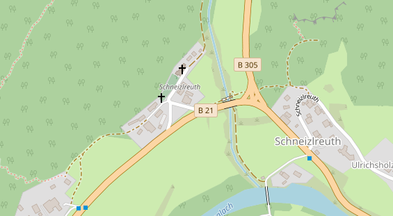 Restaurant auf Karte