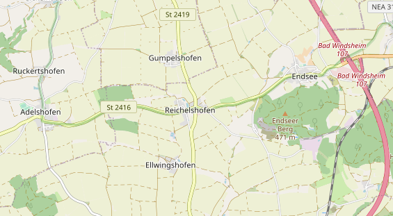 Restaurant auf Karte