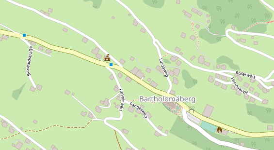 Restaurant auf Karte