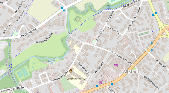 Restaurant auf Karte