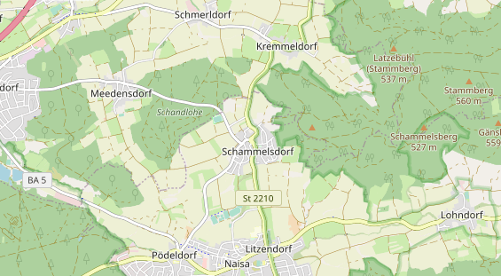 Restaurant auf Karte