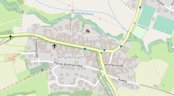 Restaurant auf Karte