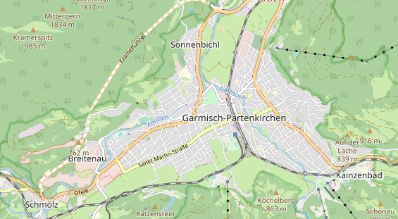 Restaurant auf Karte