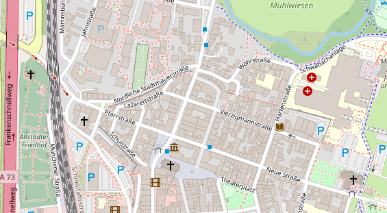 Restaurant auf Karte