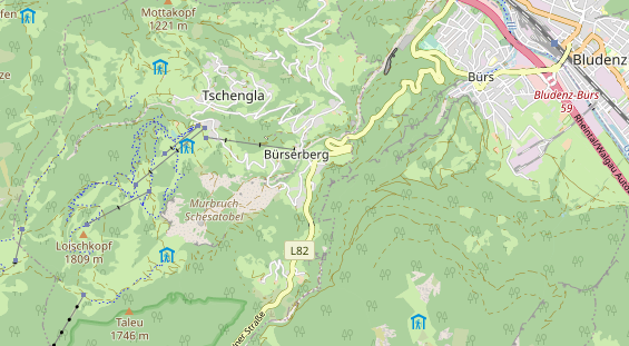 Restaurant auf Karte