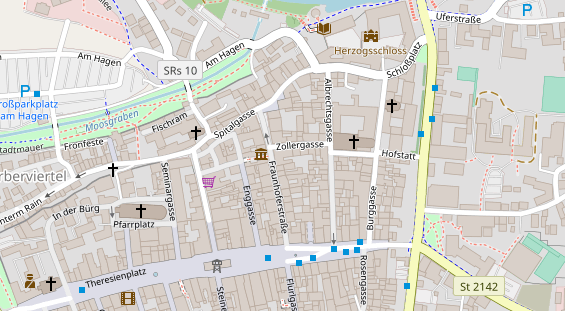 Restaurant auf Karte