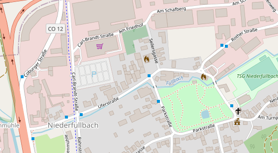 Restaurant auf Karte