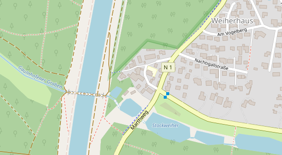 Restaurant auf Karte