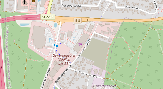 Restaurant auf Karte