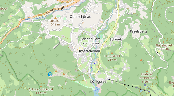 Restaurant auf Karte