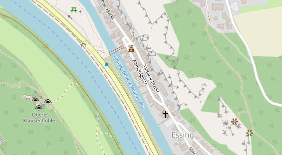 Restaurant auf Karte