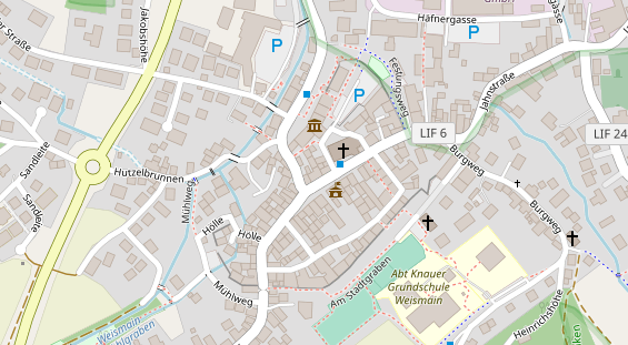 Restaurant auf Karte