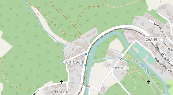 Restaurant auf Karte