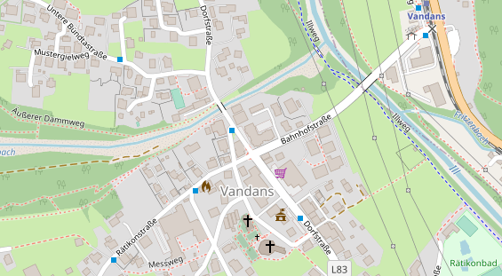 Restaurant auf Karte