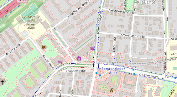 Restaurant auf Karte