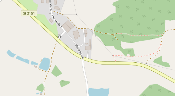 Restaurant auf Karte