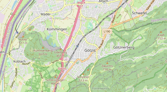 Restaurant auf Karte