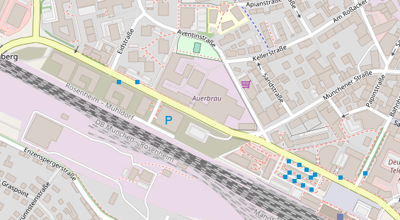 Restaurant auf Karte