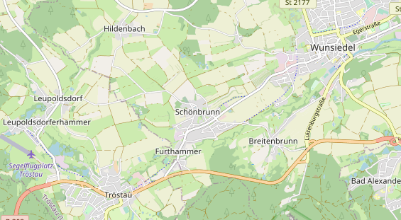 Restaurant auf Karte