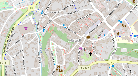 Restaurant auf Karte