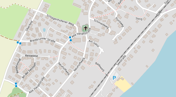 Restaurant auf Karte