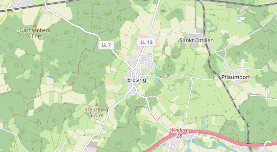 Restaurant auf Karte