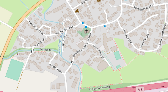 Restaurant auf Karte